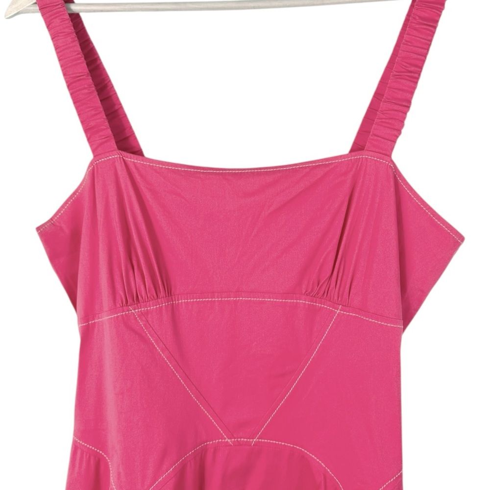 Anthropologie Drop-Waist A-Line Pink Mini Dress Medium NWT - Picture 9 of 12